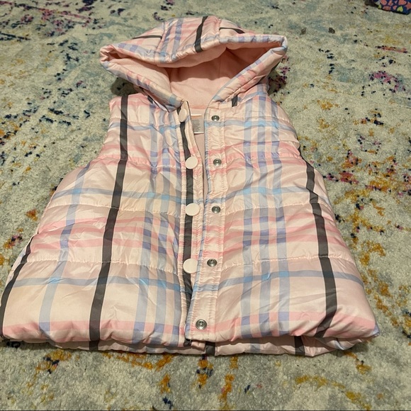 Gymboree Pink and Blue Plaid Vest (size 4/5 girls) - Picture 5 of 7